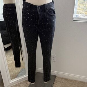 Express Black rhinestone  Denim